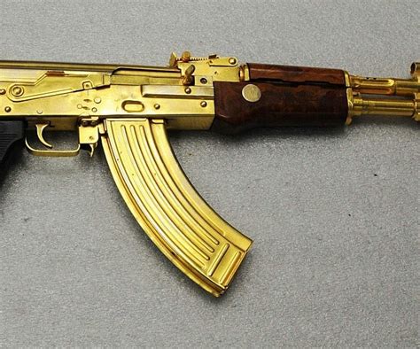 versace gold ak 47 rifle|ak 47 gold plated rifle.